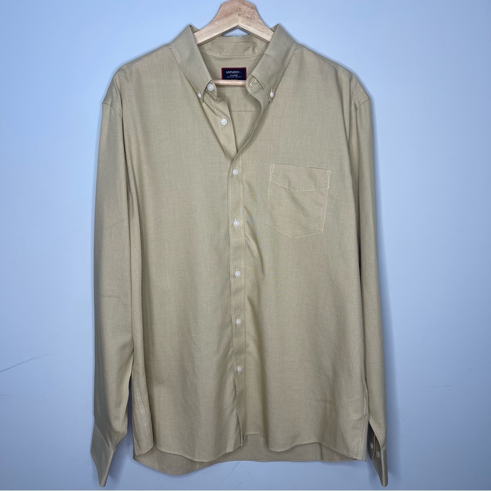 Men’s X-Large XL Untuckit button up down‎ dress shirt